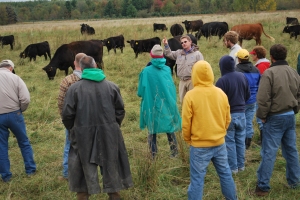 Jason Rowntree, MSU animal scientist, talks about research on pasture management.